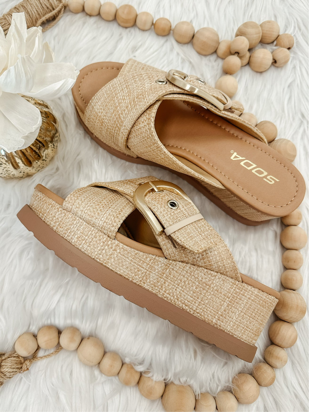 Ranger Natural Raffia Wedge