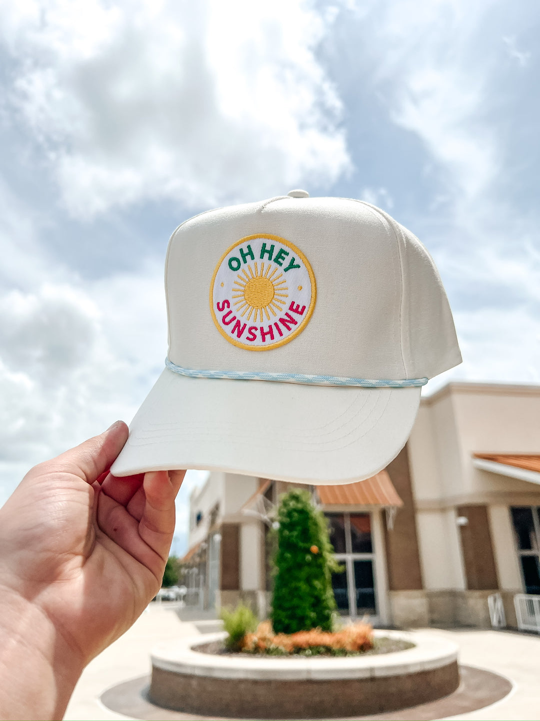 Sunny Patch Embroidered Trucker Hat