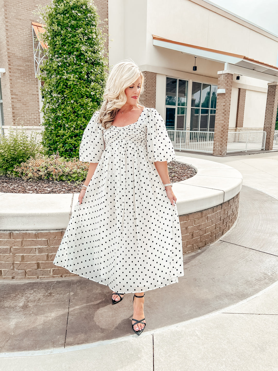 Bowie Polka Dot Maxi Dress