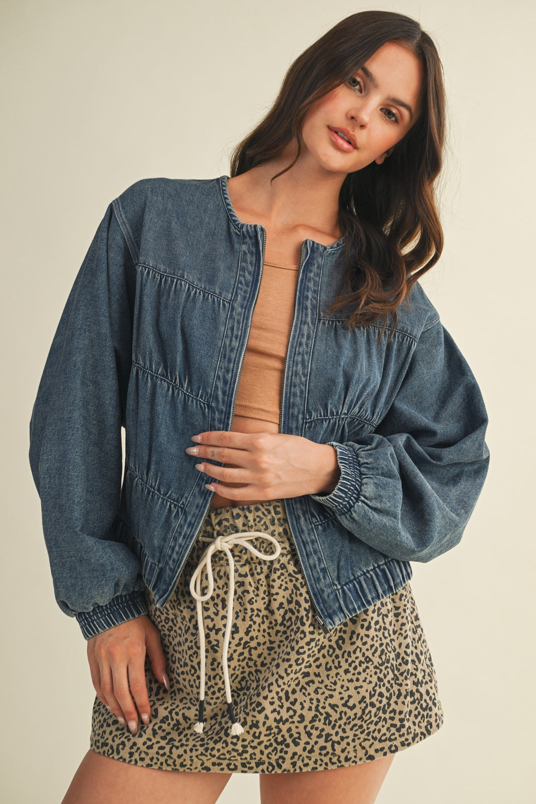Denim Bomber Jacket