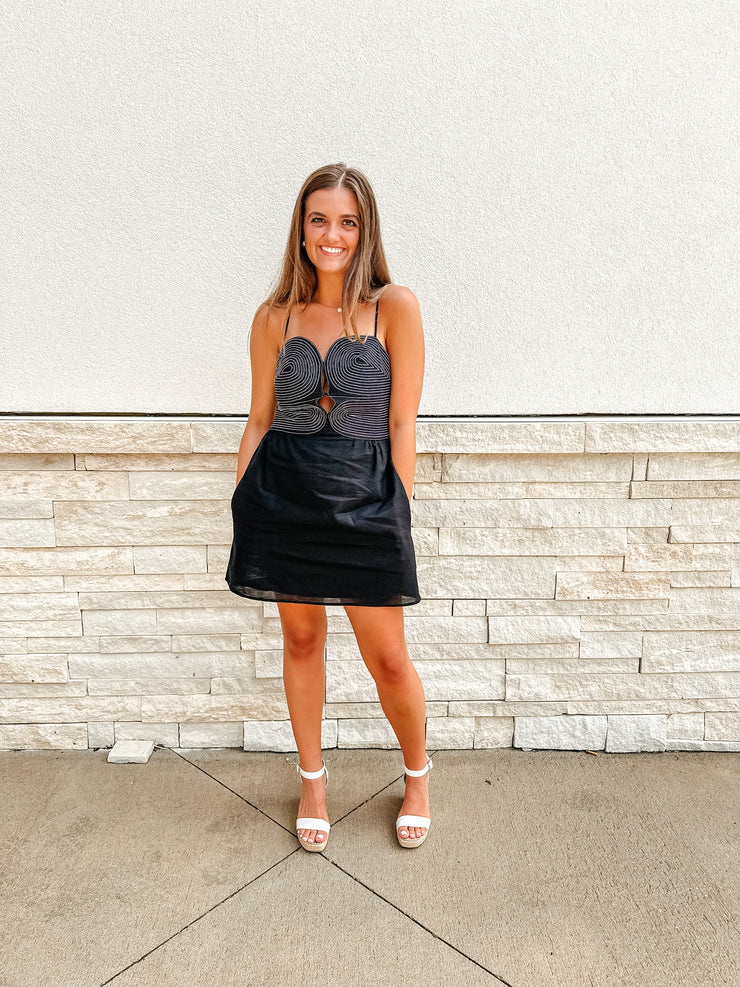 Marleigh Bustier Linen Mini Dress