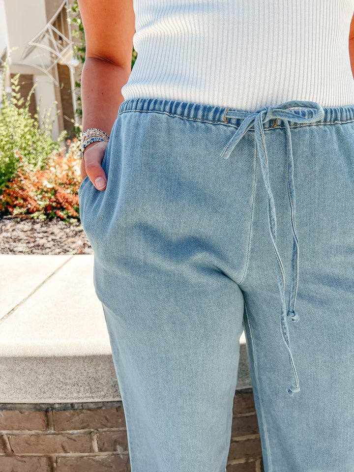 Turner Drawstring Denim Pants