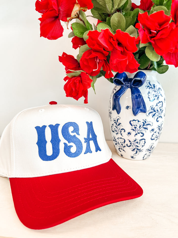 Patriot Embroidered Trucker Hat