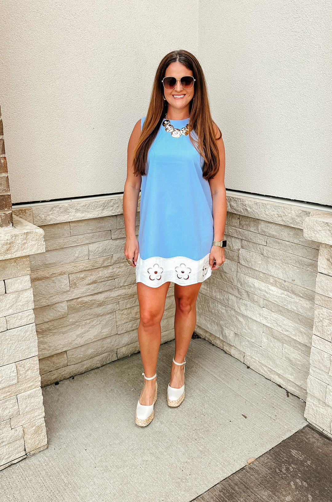 Feeling Blue Shift Dress
