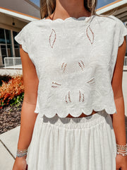 Marcie Scalloped Top