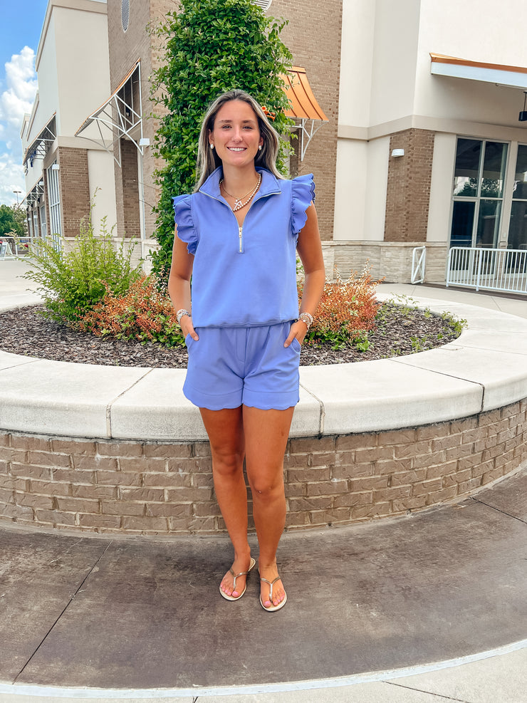 Perry Scallop Cotton Top