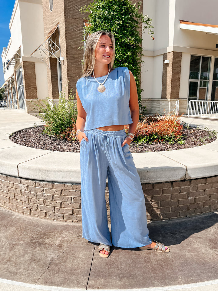 Sunny Stroll Blue Pants