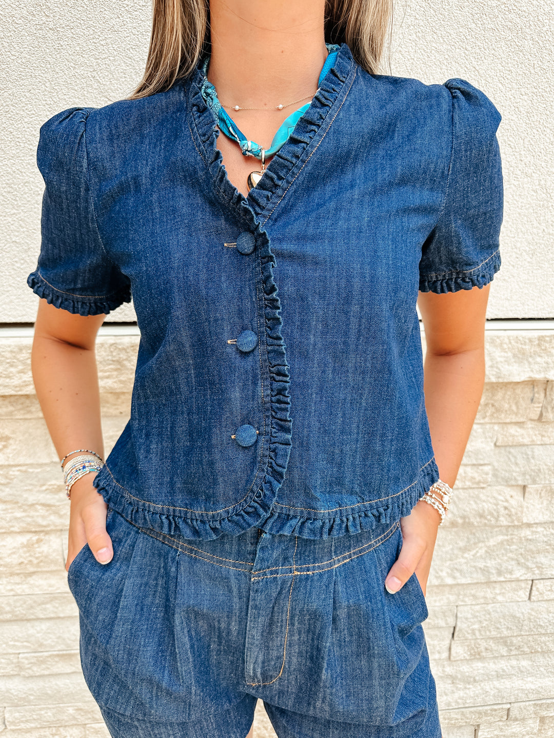 Darling Denim Top