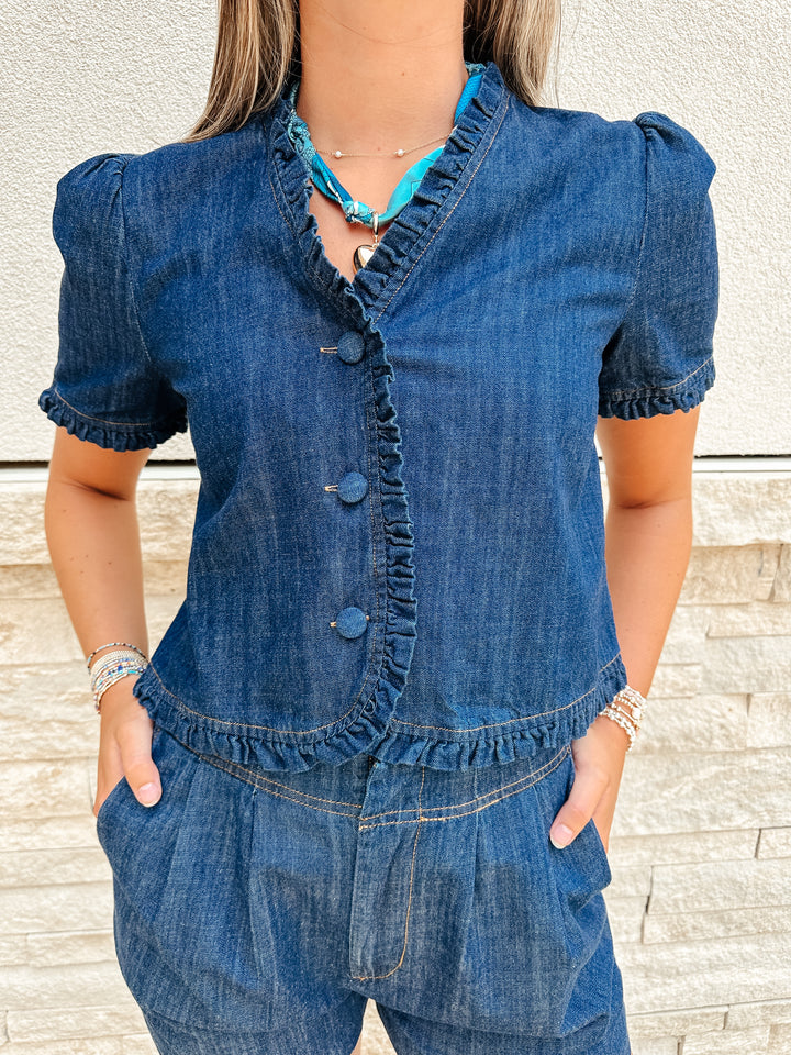 Darling Denim Top