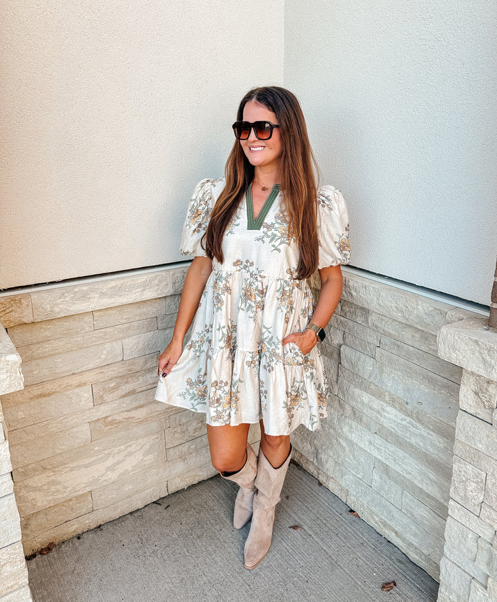 Vintage Floral Dress