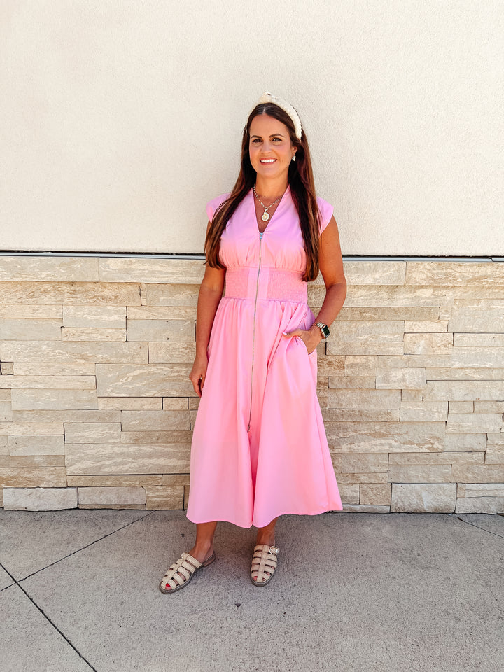 Summer Peonies Maxi Dress