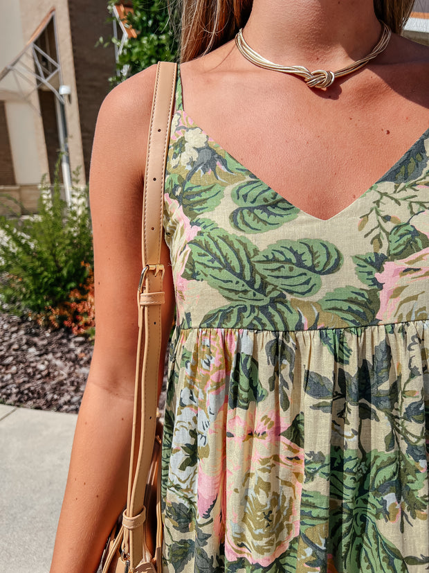 Paloma Pear Floral Maxi Dress
