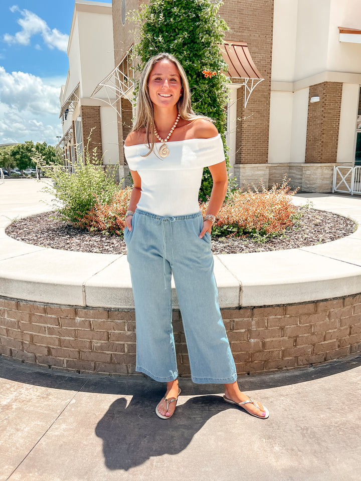 Turner Drawstring Denim Pants