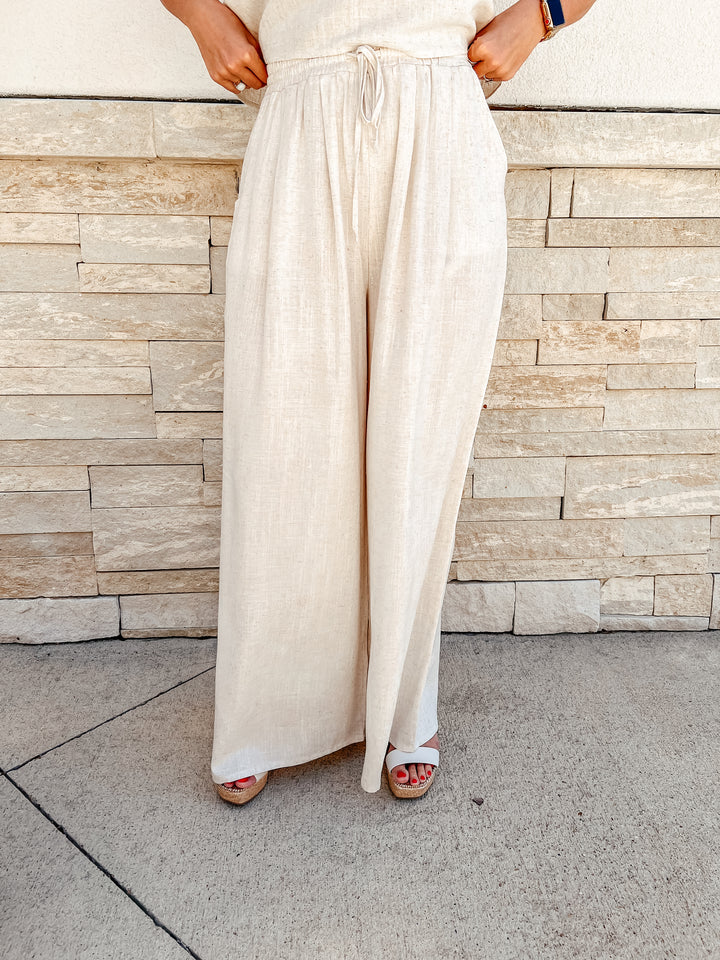 Sunny Stroll Oatmeal Pants