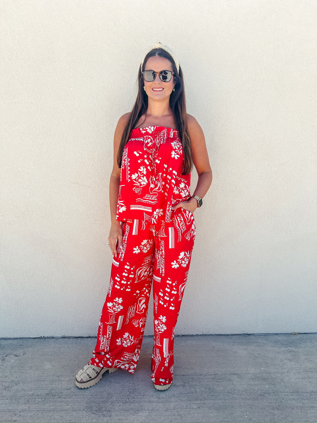 Cherry Haven Smocked Top