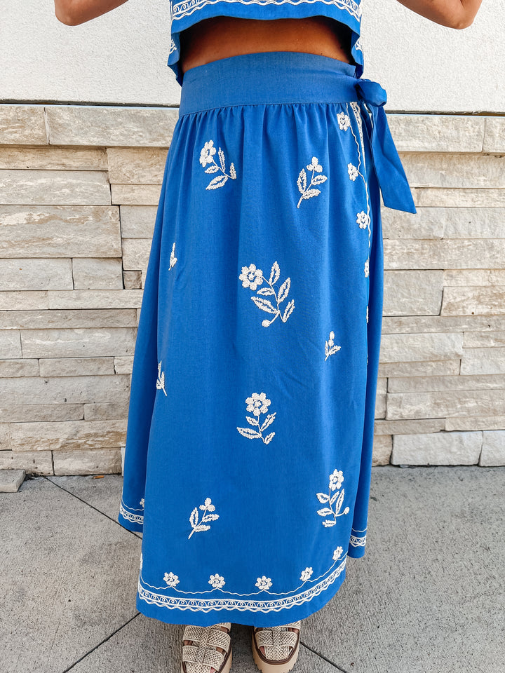 Carolina Embroidered Maxi Skirt