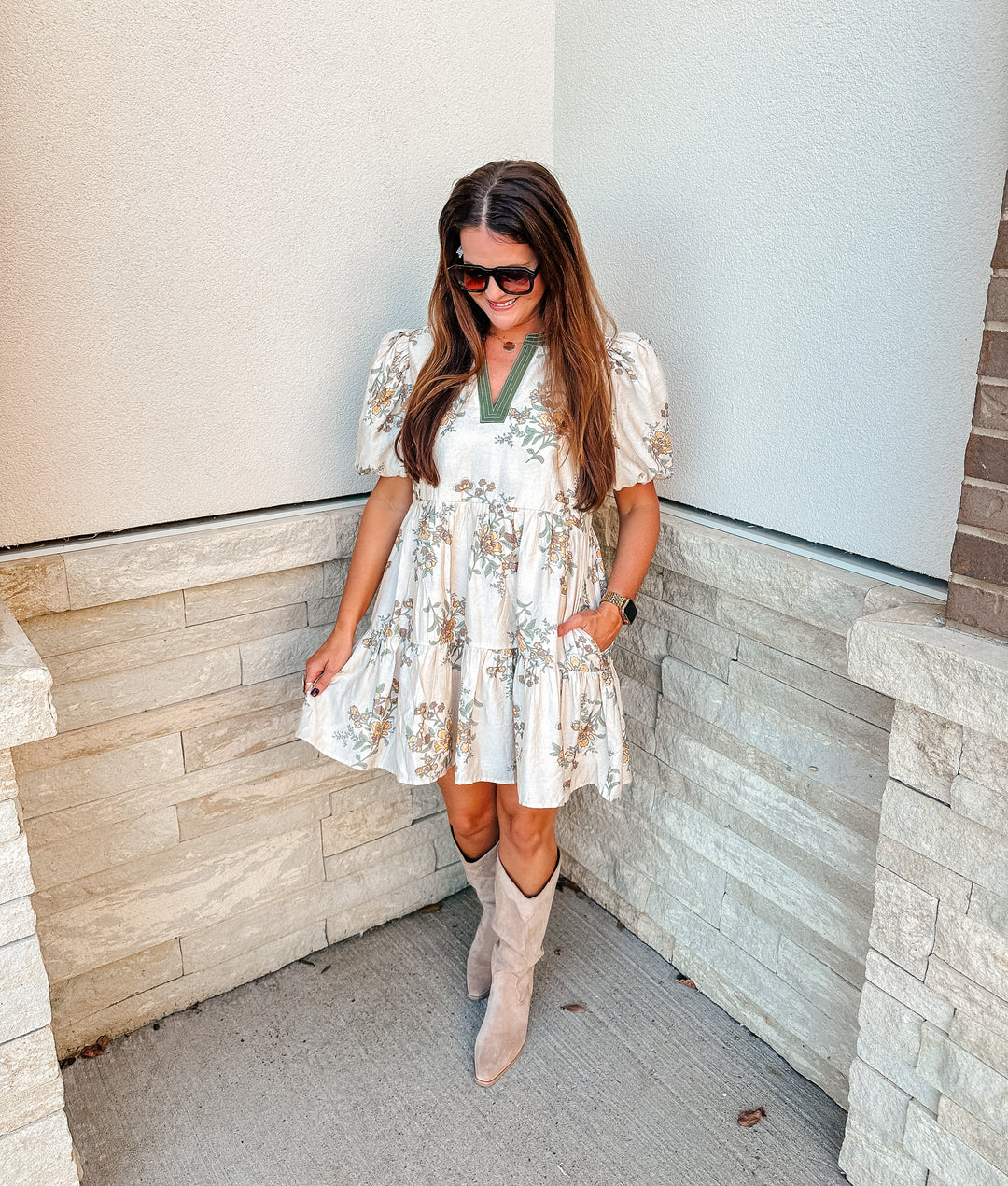 Vintage Floral Dress