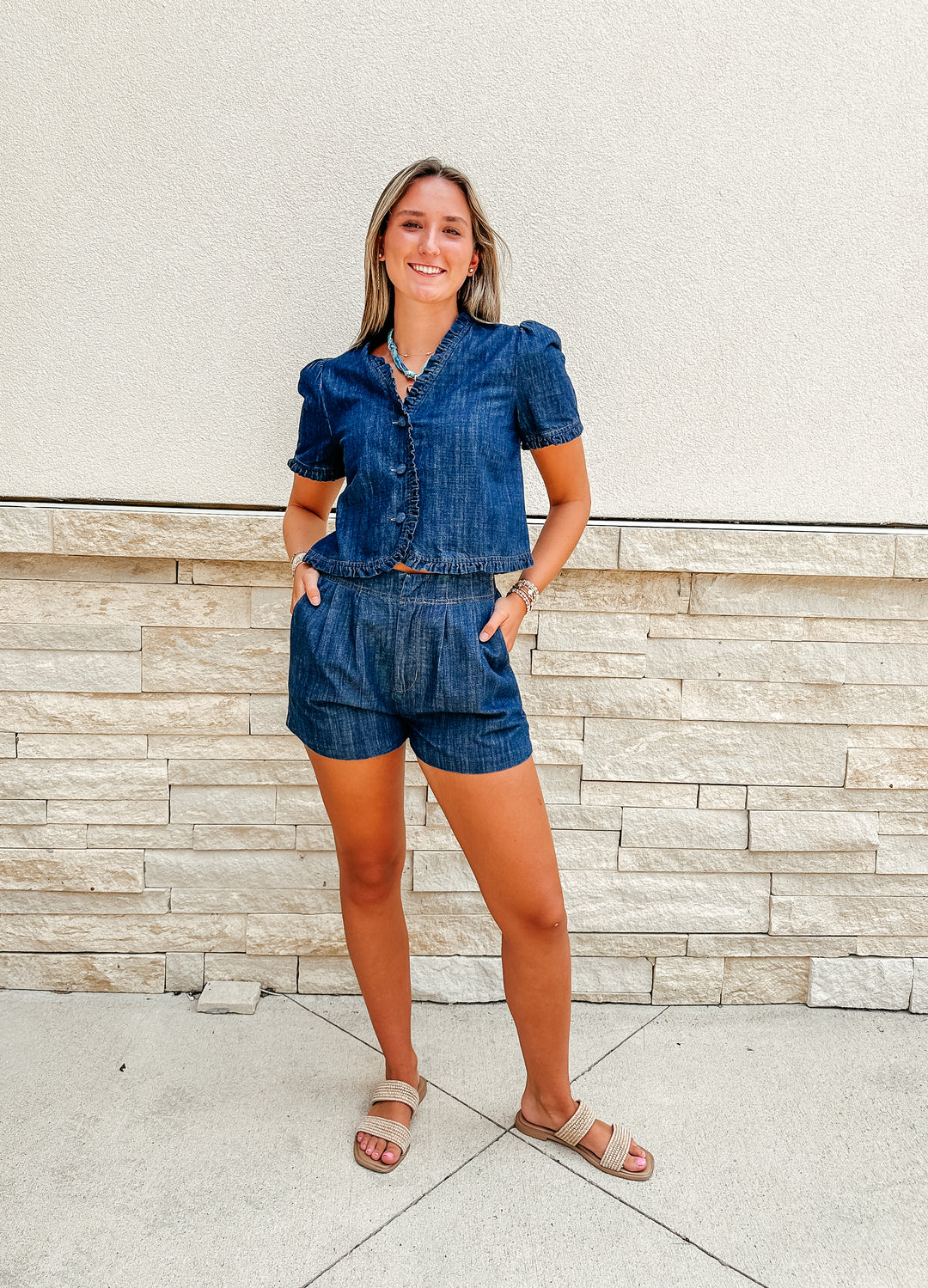Darling Denim Top