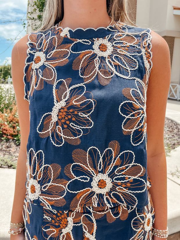 Retro Flower Top
