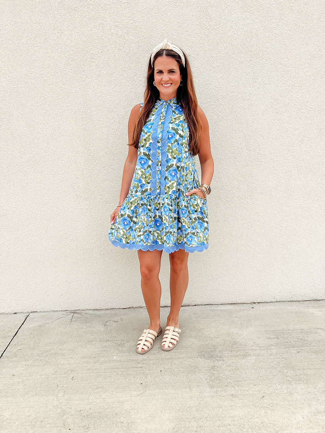 Time For Tea Floral  MiniDress