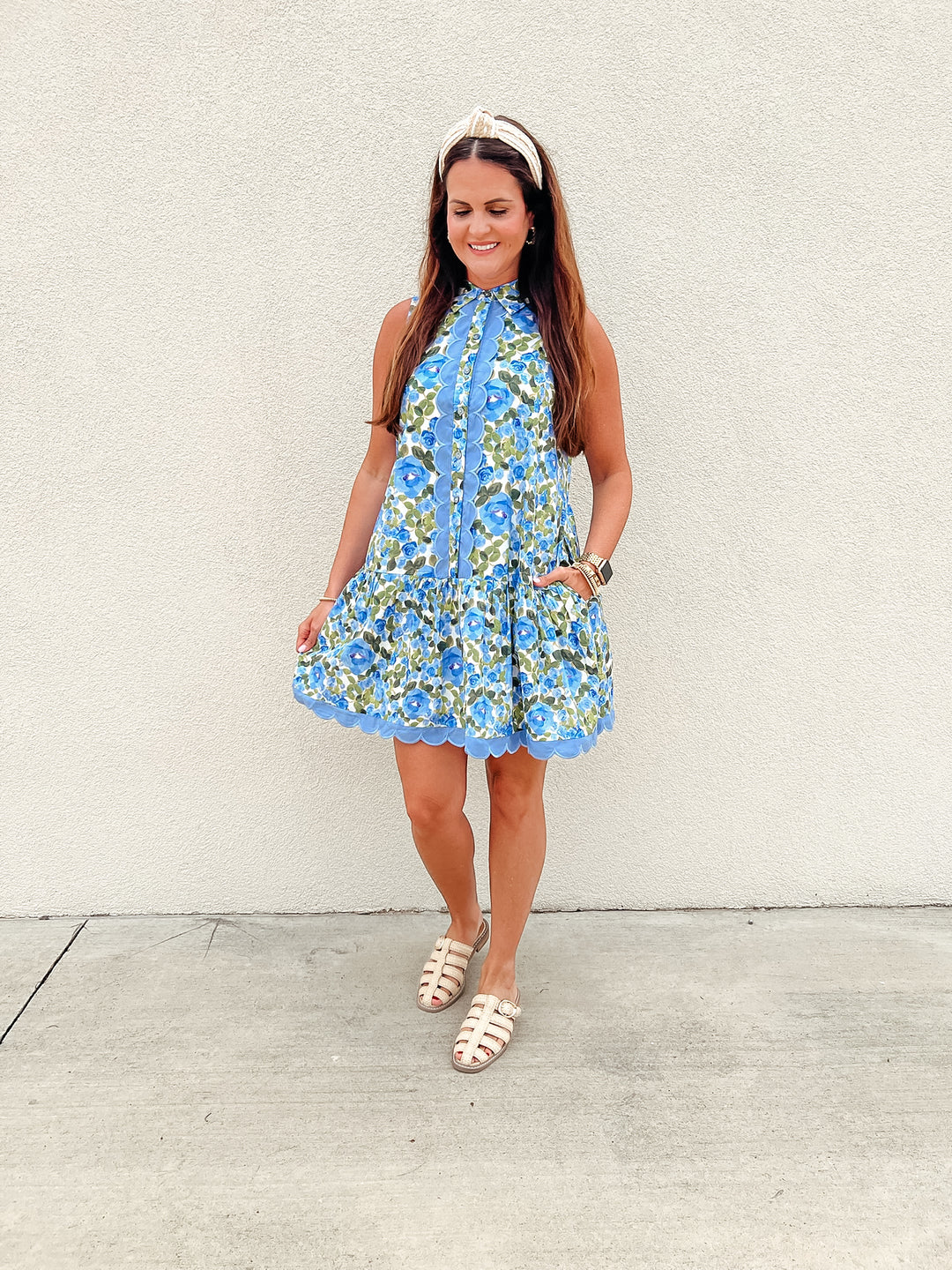 Time For Tea Floral  MiniDress