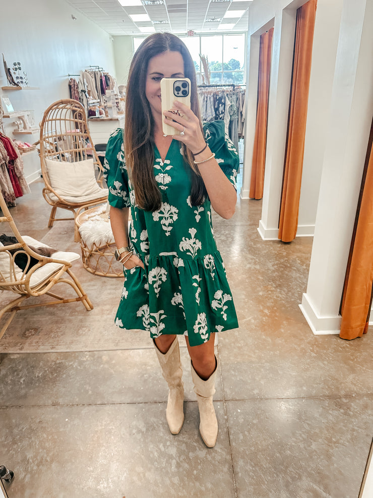 Florals for Fall Dress: H Green