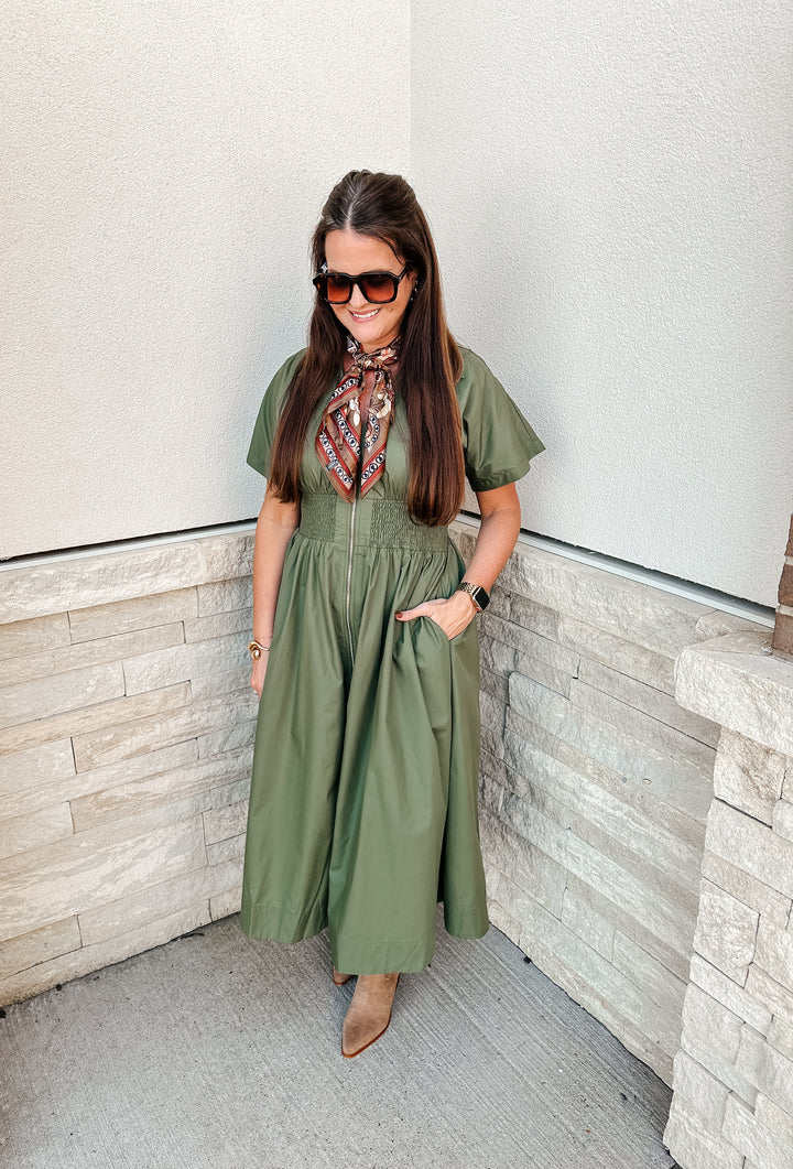 Olive Midi Dress
