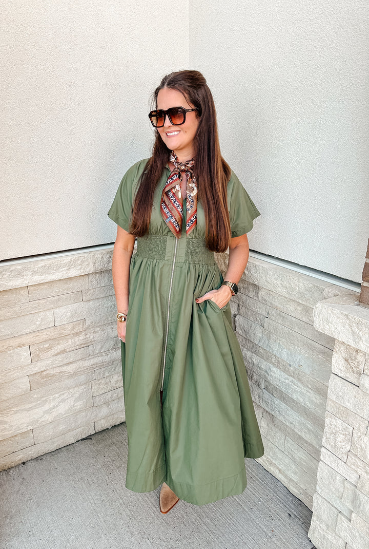 Olive Midi Dress