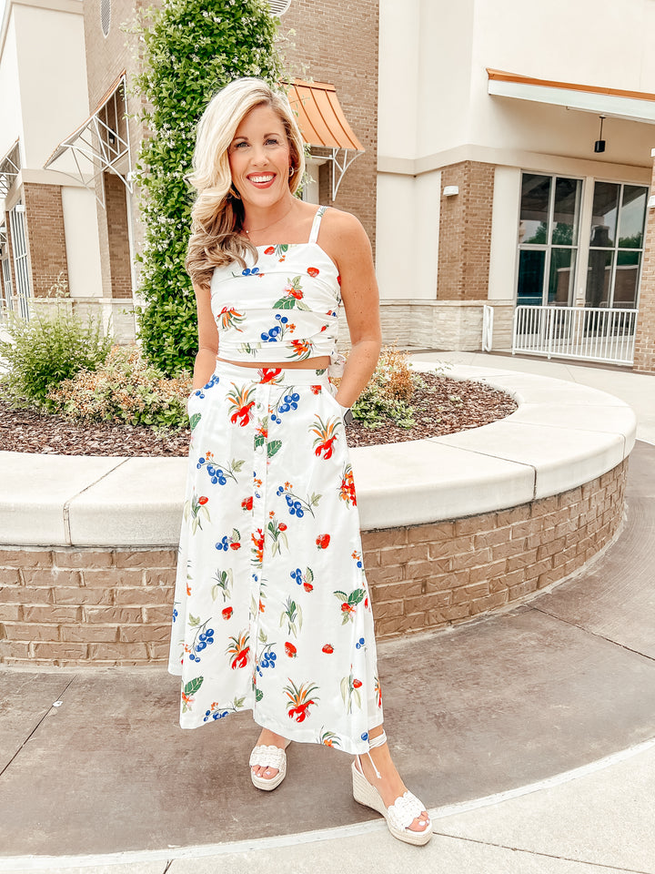 Bayside Market Maxi Skirt