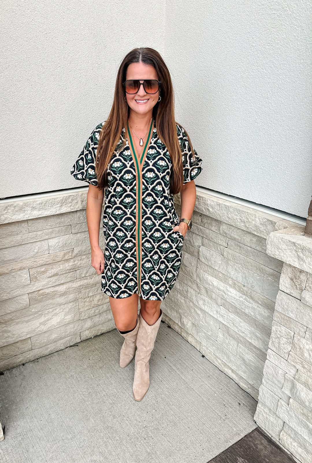 Botanical Shift Dress