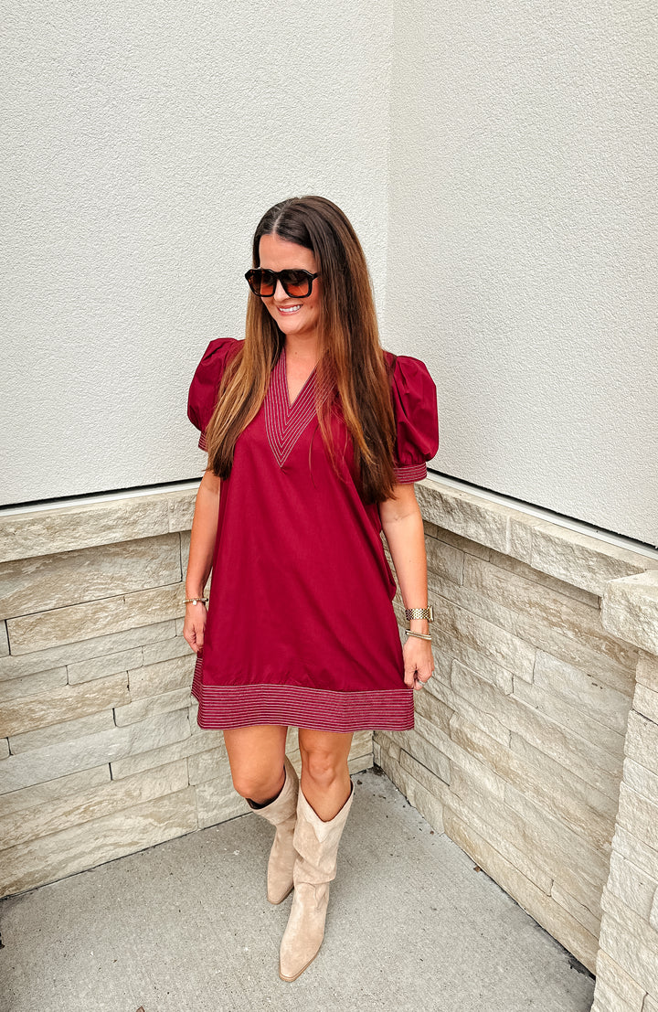 Burgundy Dress