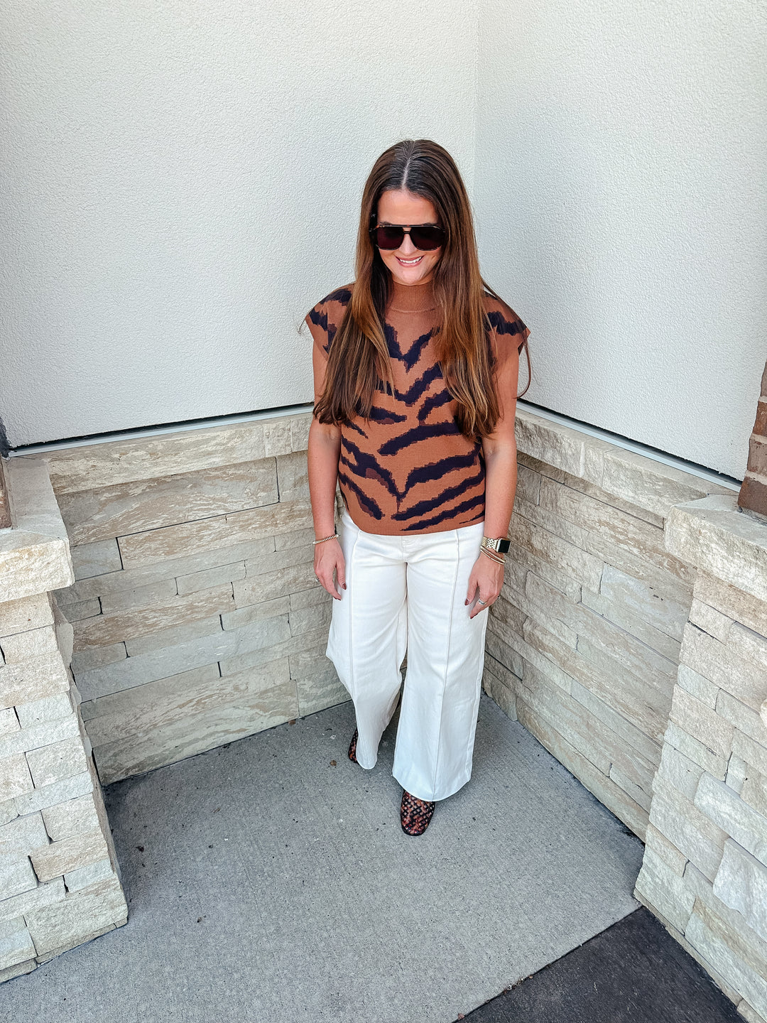 Front Seam Wide Leg Pants