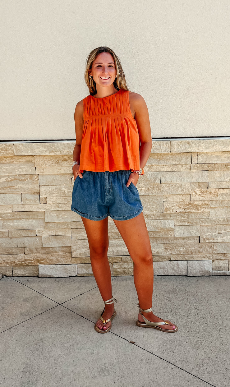 Anna Top: Orange