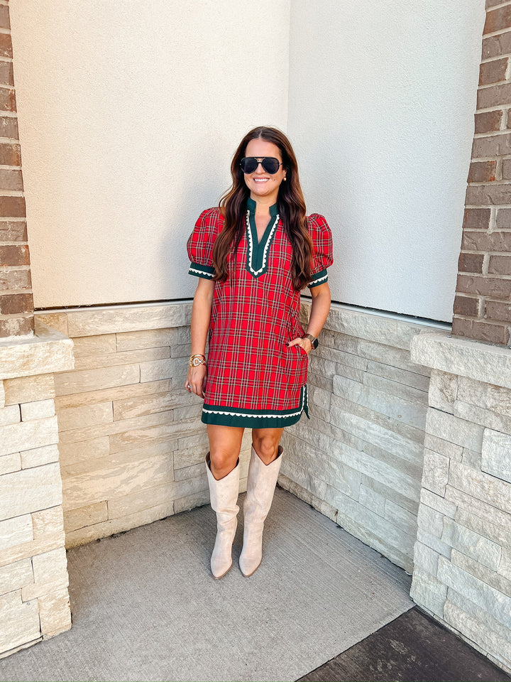 Christmas Tartan Plaid Dress