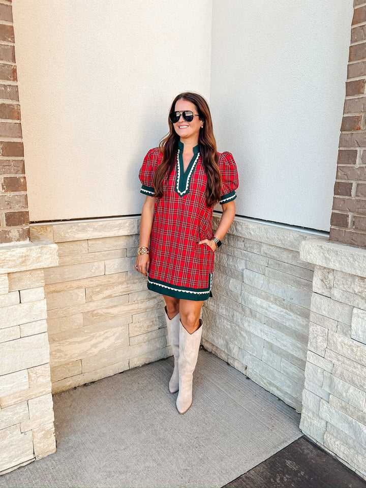 Christmas Tartan Plaid Dress