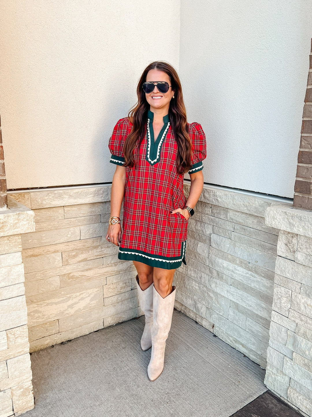 Christmas Tartan Plaid Dress Amour Boutique Christmas Tartan Plaid Dress Amour Boutique