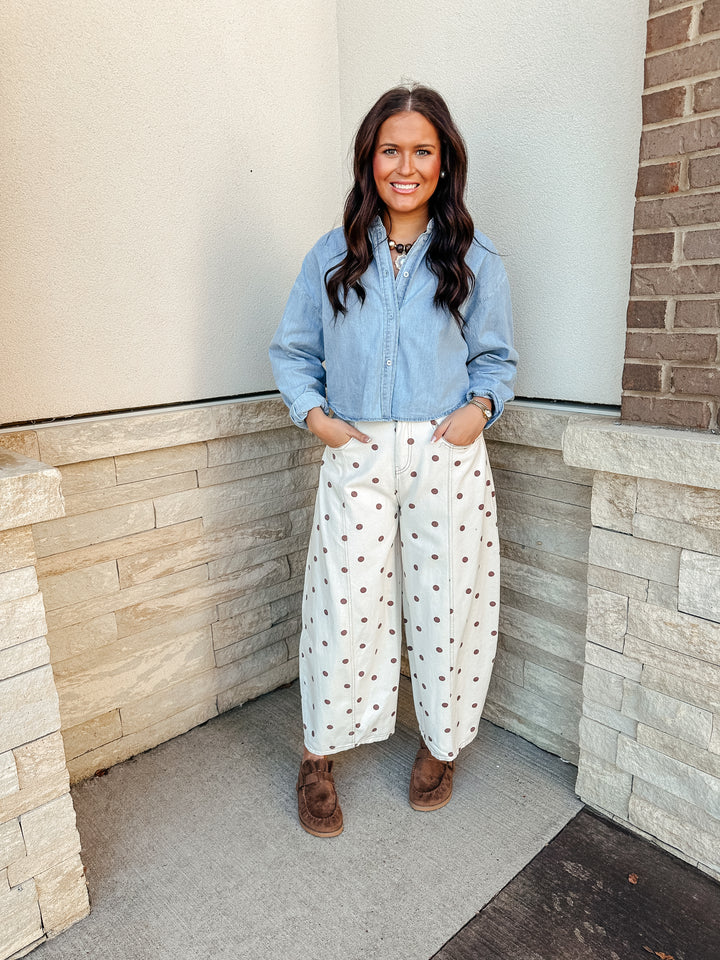 Button down Denim Top