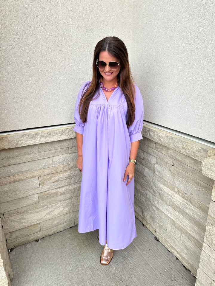Lovely Lavender Midi Dress