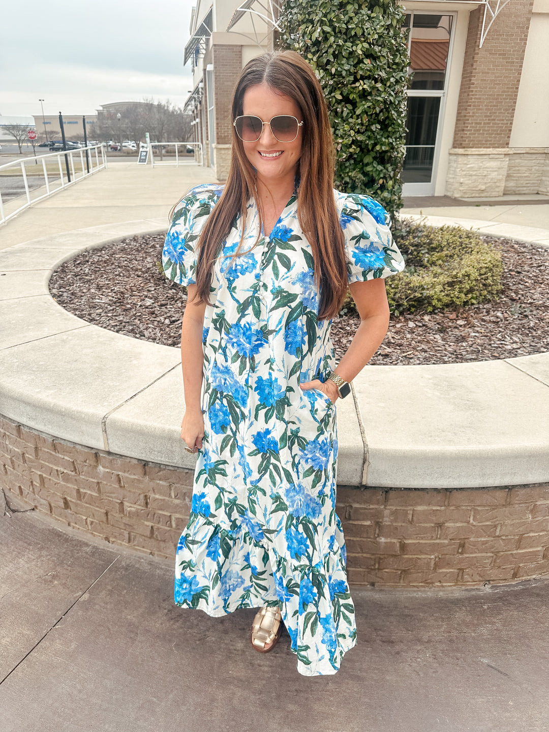 Blue Florals Maxi