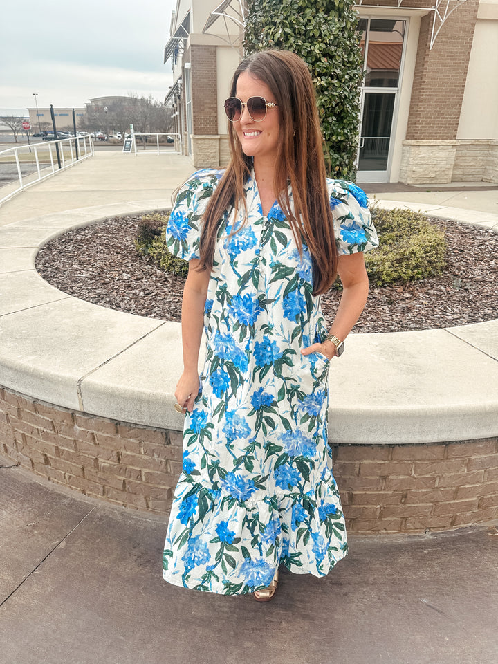 Blue Florals Maxi
