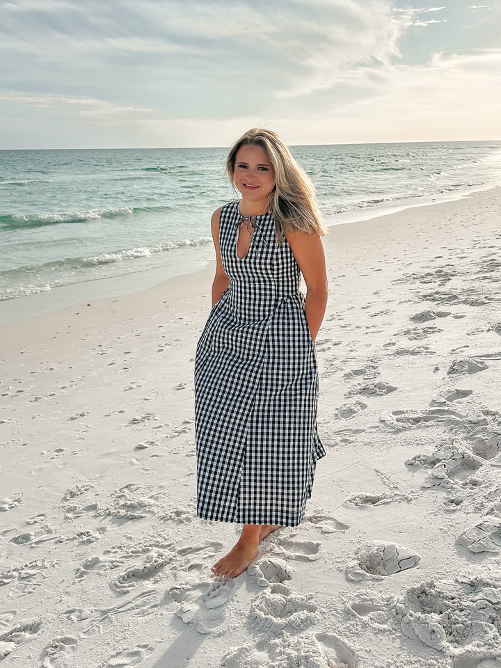 Dania Gingham Maxi Dress