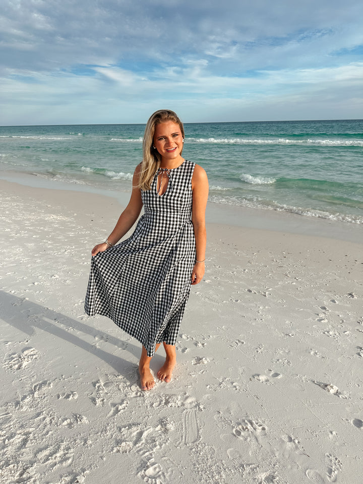 Dania Gingham Maxi Dress