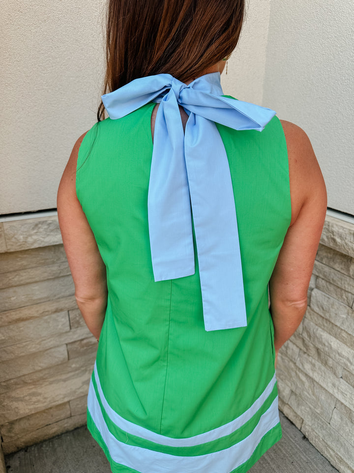 The Nantucket Knot Shift Dress: Green