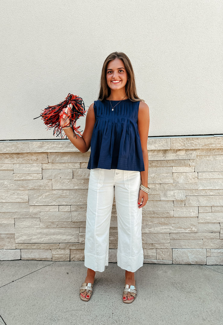 Anna Top: Navy