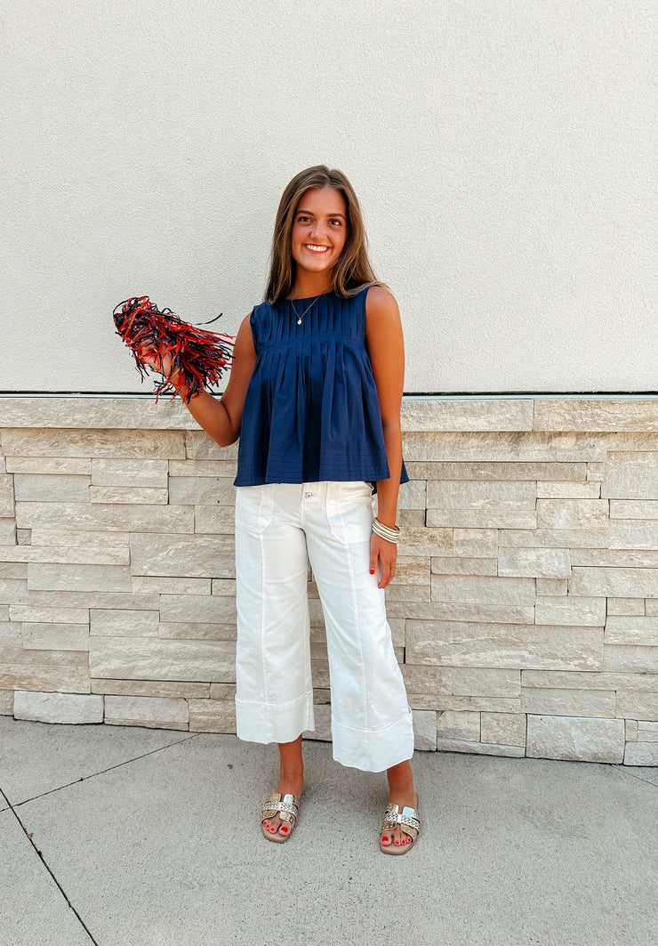 Anna Top: Navy