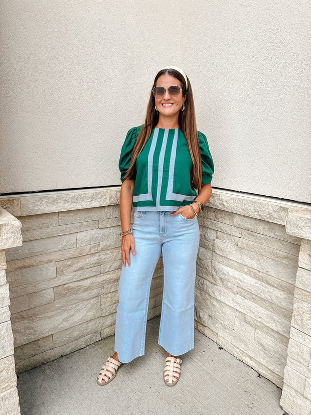 Advantages High Rise Wide Leg Jeans