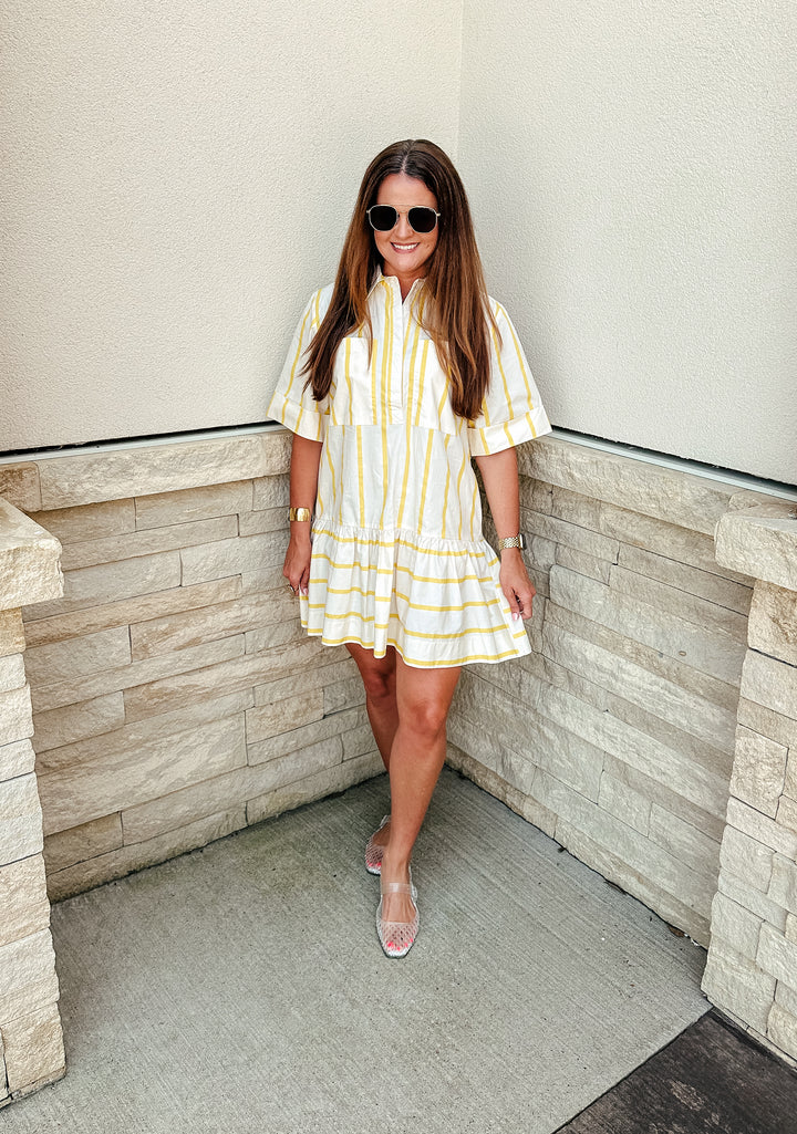 Yellow Stripe Dress