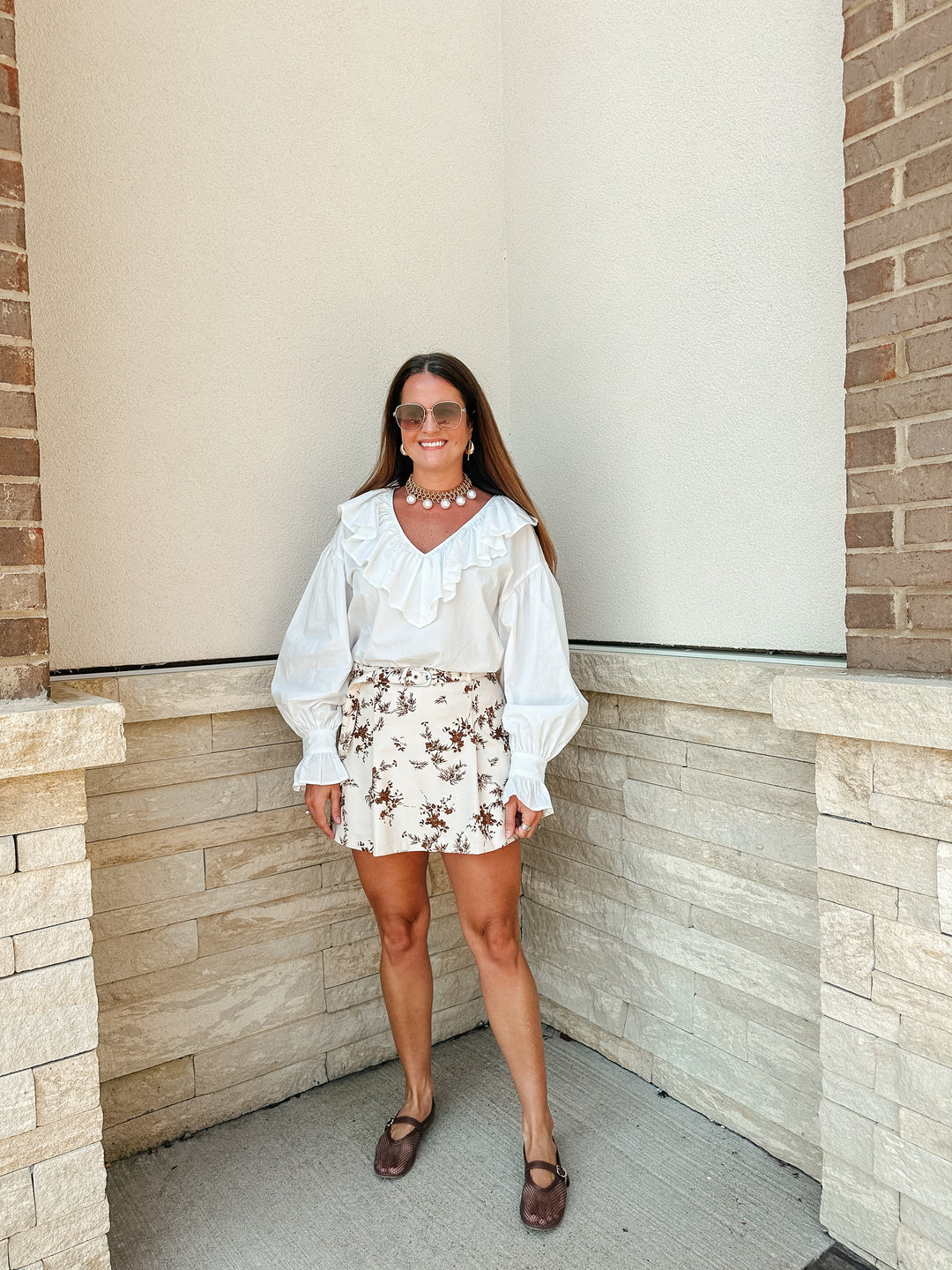 Vintage Floral Skort