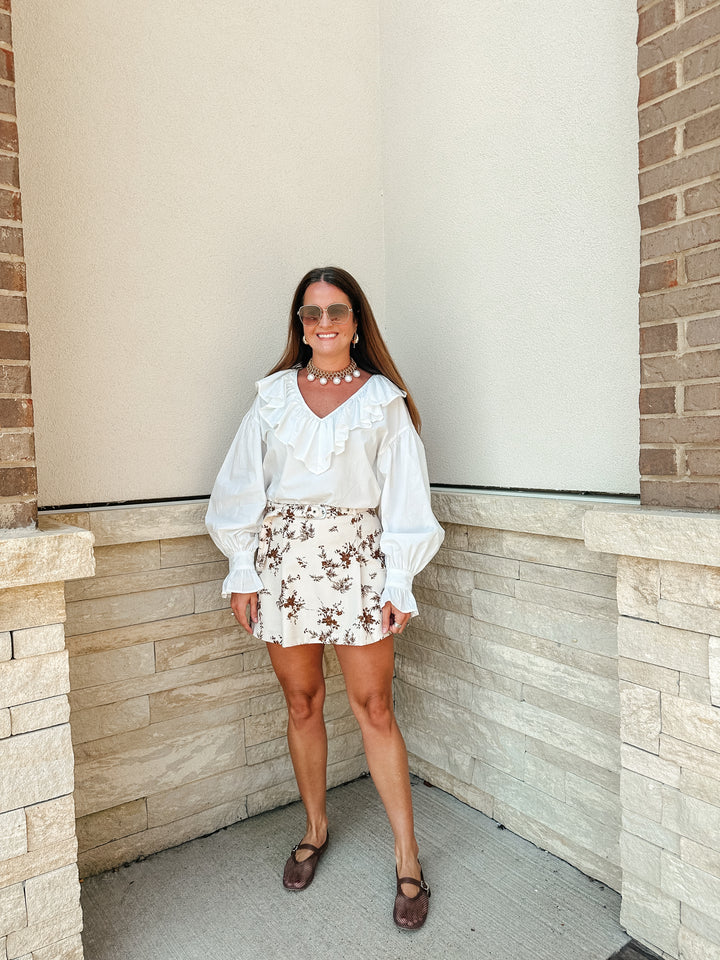 Vintage Floral Skort