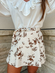 Vintage Floral Skort